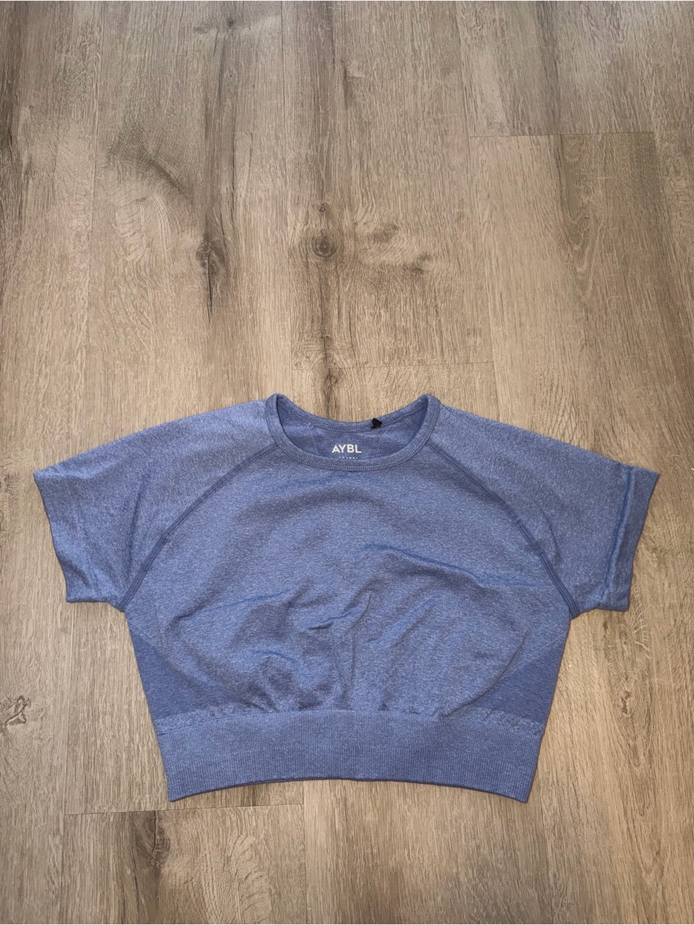 AYBL Women's Seamless Cropped Short Sleeve Gym Top